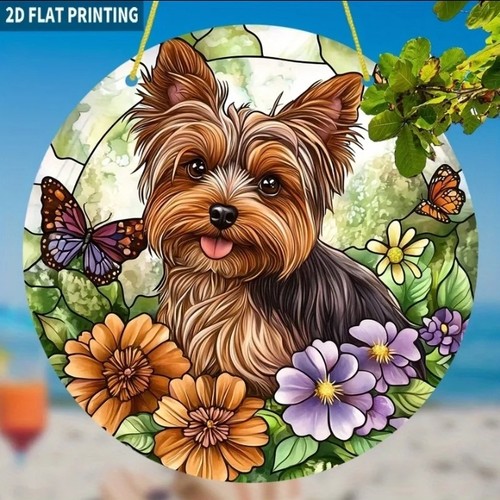 Yorkshire terrier suncatcher - yorkshire,