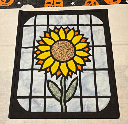 Handmade fabric sunflower - handmade,