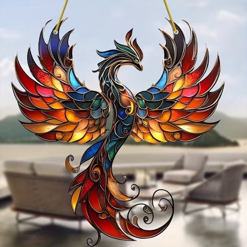 Rising phoenix flames - phoenix,