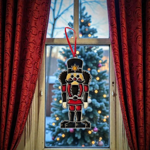 Nutcracker stained glass - stained,