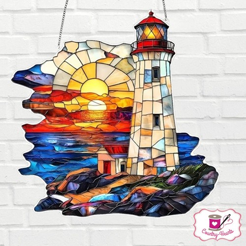 Lighthouse suncatcher window - lighthouse,