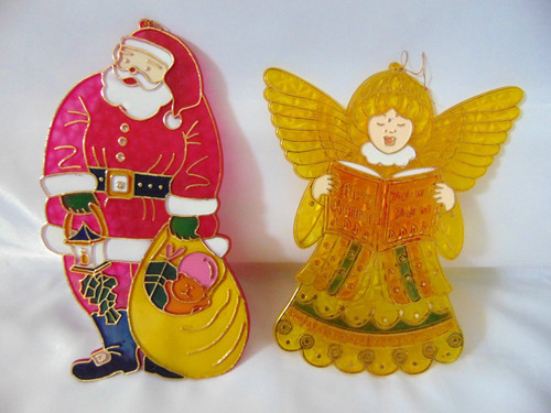 Vintage christmas stained - vintage,