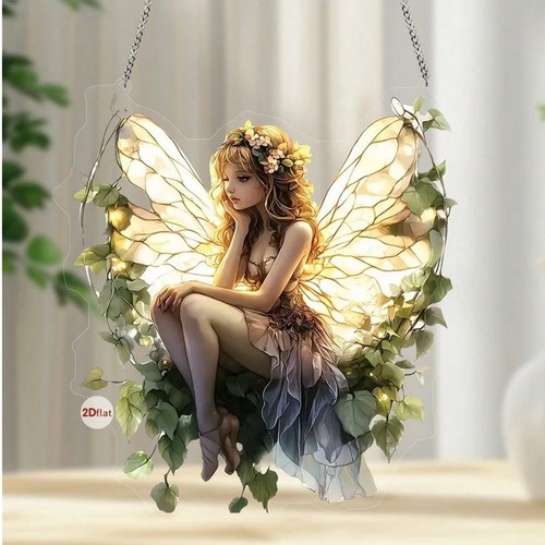 Fairy butterfly suncatcher - fairy,