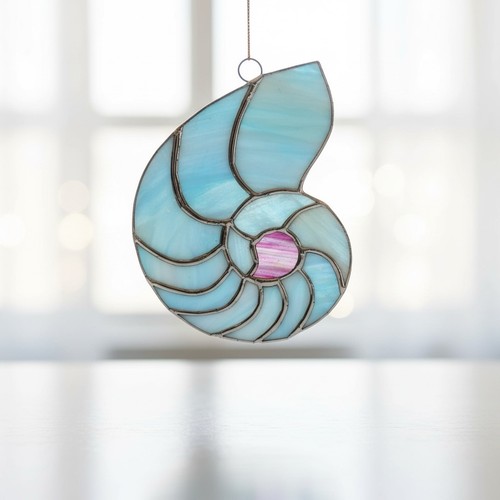 New sea shell stained glass - sea,