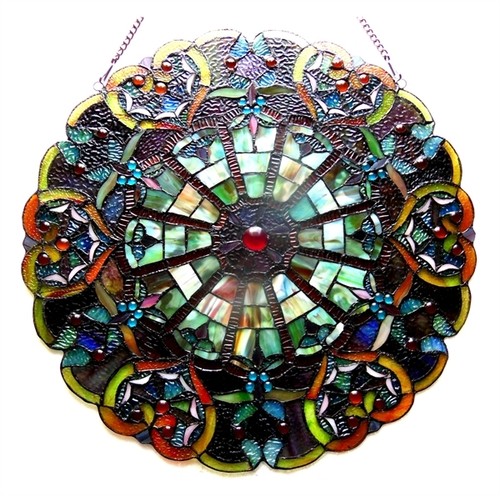 Stained glass window panel - glass,