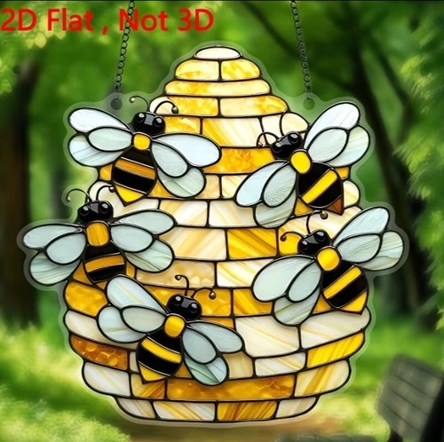 Buzzy bee hive suncatcher - buzzy,