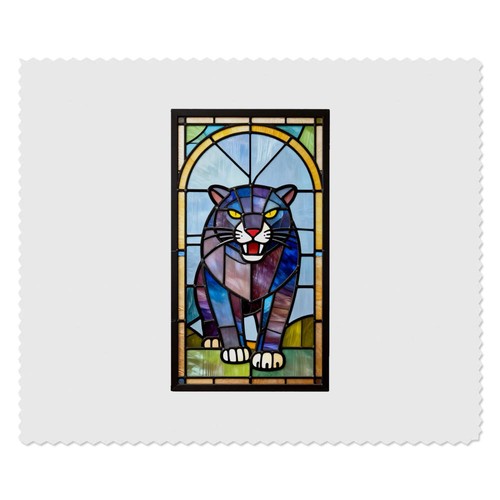 Stained glass panther - 2,