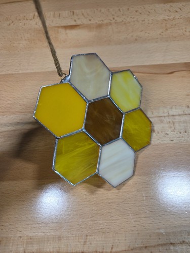 Stained glass honeycomb - glass,