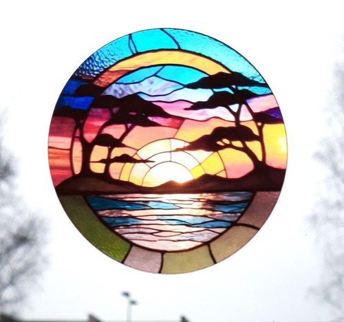 Sunrise decorative window - decorative,