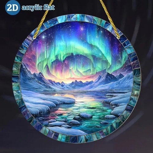 Rainbow suncatcher stained - suncatcher,