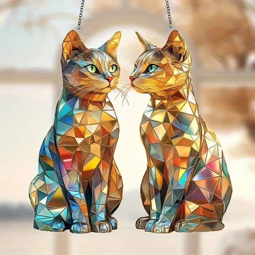 Cat friends suncatcher - cat,