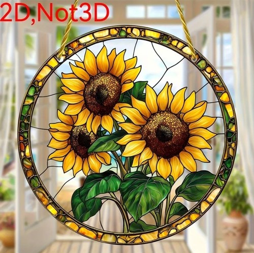 Pretty sunflower suncatcher - pretty,