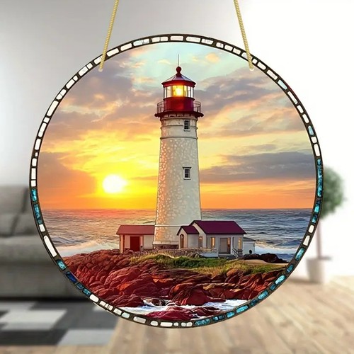 Lighthouse suncatcher window - lighthouse,