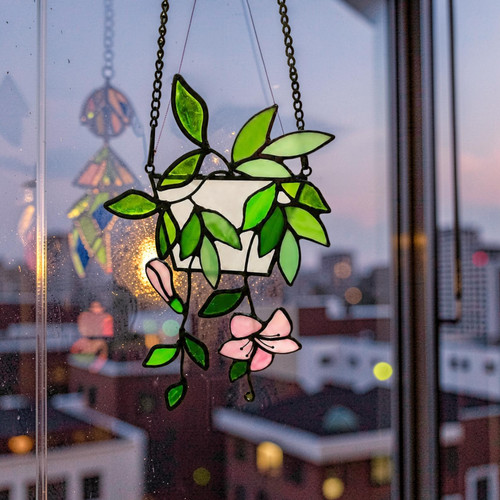 Botanical pothos plant stained - pothos,