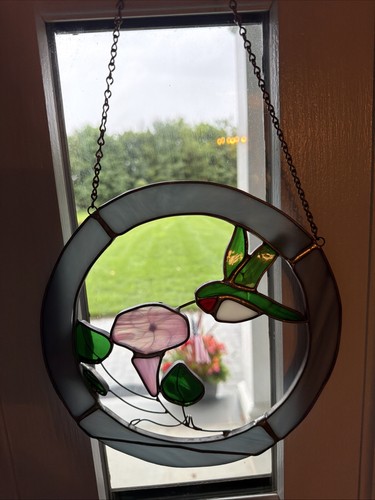 Hummingbird floral round - hummingbird,