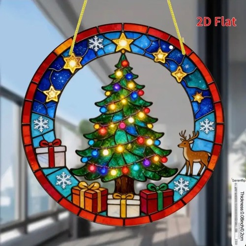 Christmas tree suncatcher - christmas,
