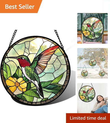 Enchanting hummingbird stained - hummingbird,