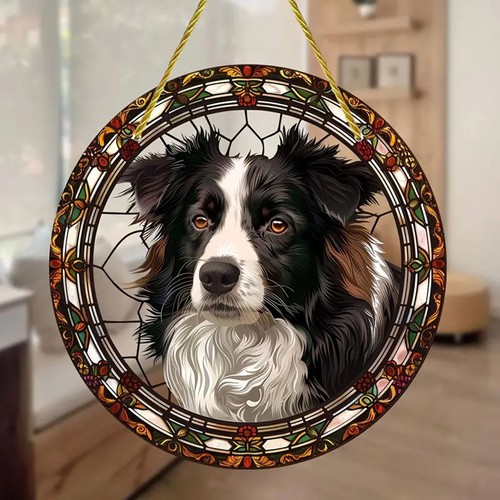 Border collie suncatcher - collie,