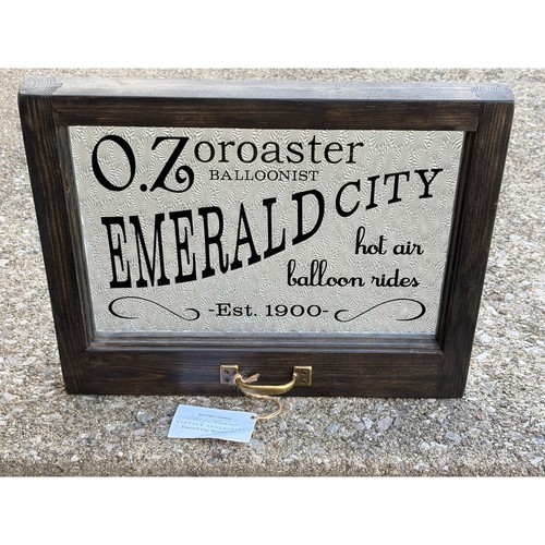 Emerald city window art - window, wizard