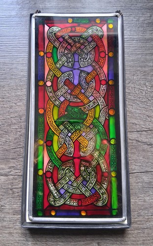 Celtic knotwork stained glass - knotwork,