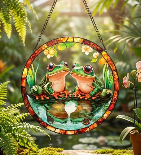 Frog suncatcher multicolor - frog,