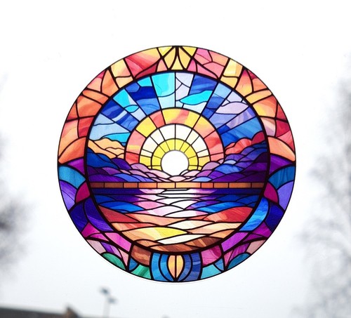 Sunrise decorative window - sunrise,